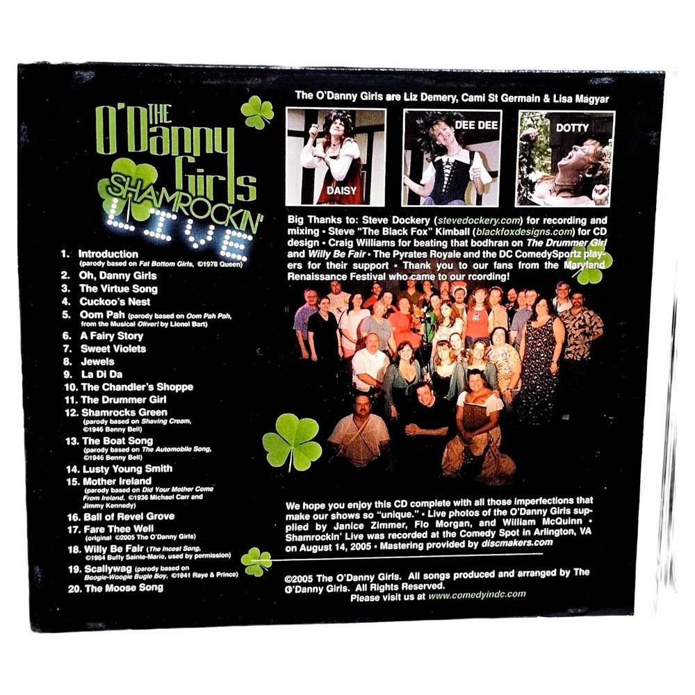 ODanny Girls Shamrockin Live CD Signed Autographed Irish Comedy Music Folk 2005 - Picture 4 of 8